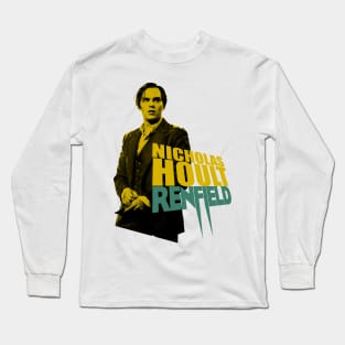 Renfield movie Nicolas Cage Nicholas Hoult design ironpalette Long Sleeve T-Shirt